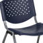 Chaises de vestibule empilables en plastique avec dossiers perforés Oliverson-848270528-809560535