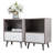 Creline 1 - Drawer Nightstand in Gray/White