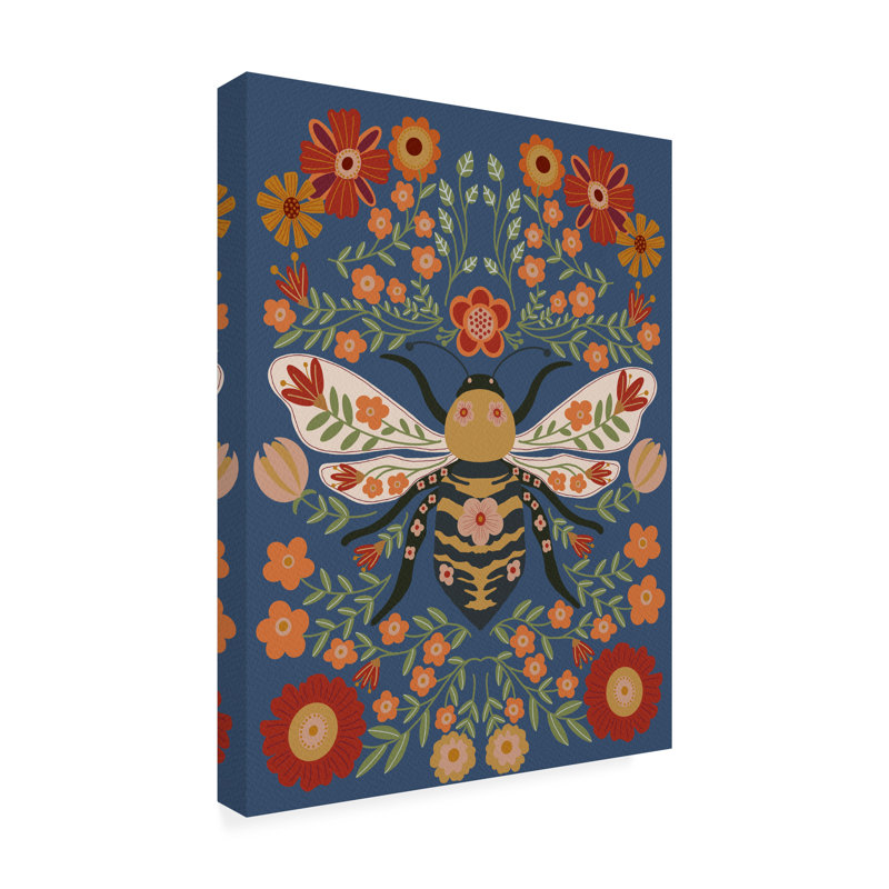 «Folk Art Fun I On Canvas» par Regina Moore, reproduction, H 19 po x l 14 po x P 2 po