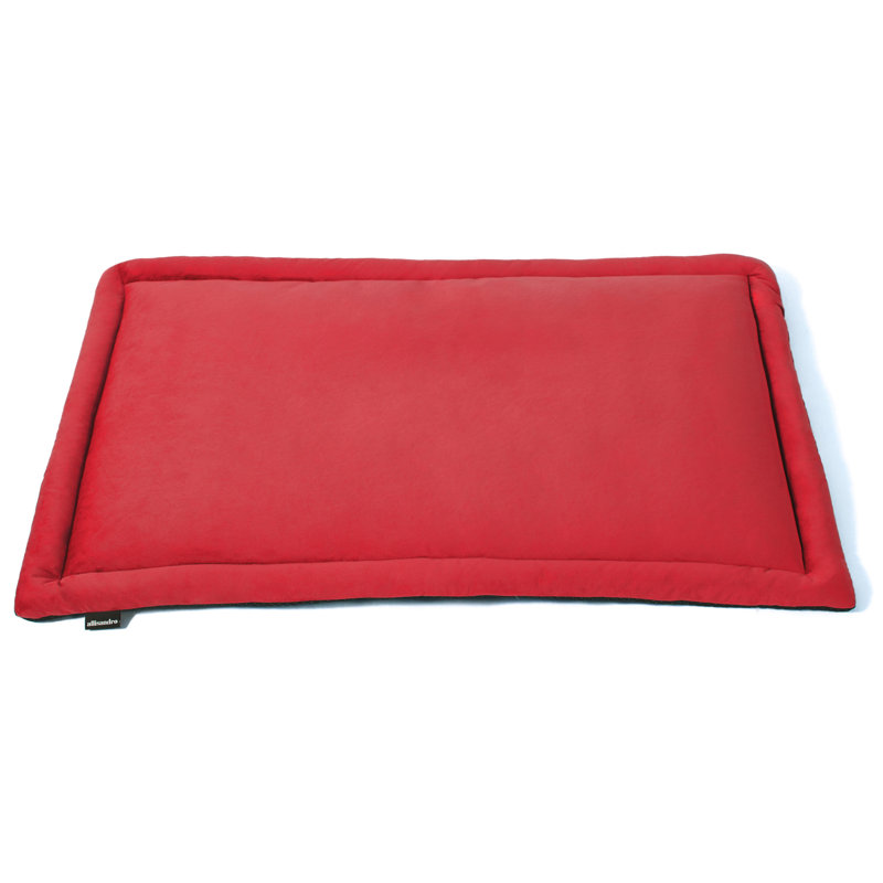 Tapis de lit pour chien Mckoy, H 1,5 po x l 42 po x P 28 po, Rouge foncé