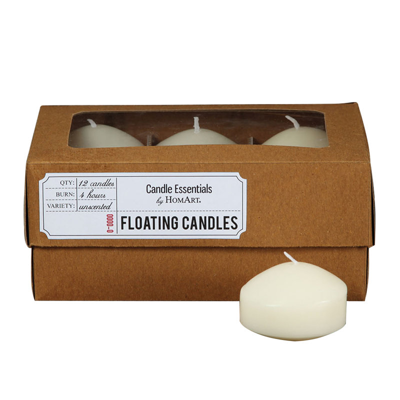 Bougie flottante non parfumée