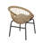 EDGAR LAWN WIKER CHAIR DECK CHAIR ( SET OF 2 )