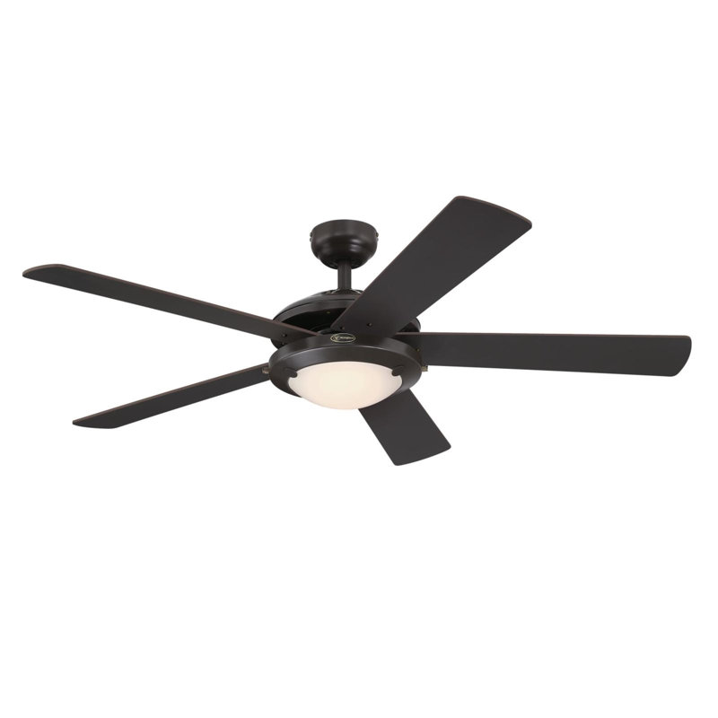 Pointsettia 52'' Ceiling Fan, Espresso/Rich Walnut, Espresso