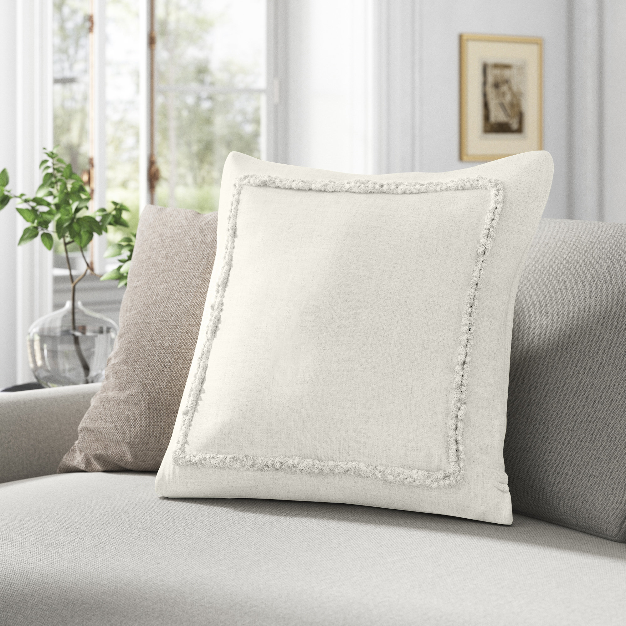 Kelly Clarkson Home Joseph Square Cotton Pillow Cover & Insert & Reviews | Wayfair