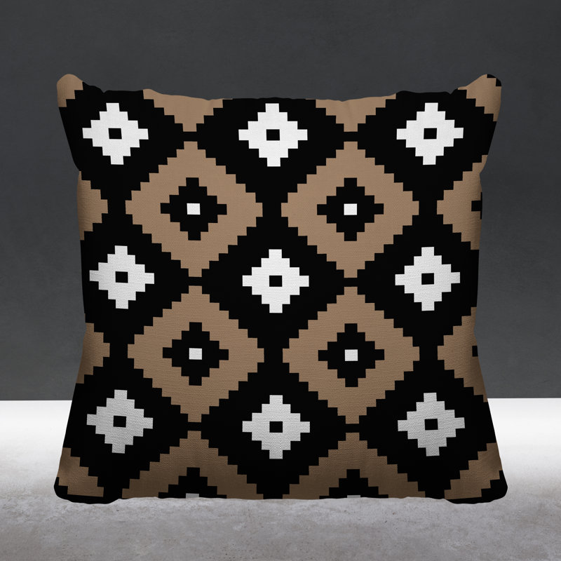Coussin intérieur / extérieur Nosi, L 15 po x H 15 po, Beige
