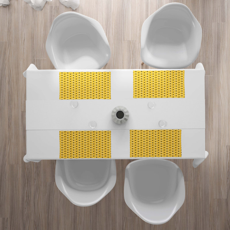 Récapitulatif 18,5" grand abeille, Blanc / moutarde