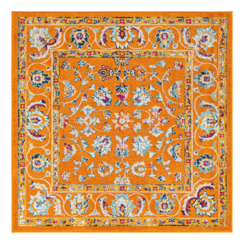 Hilley Oriental Indoor Rug, Square 6'