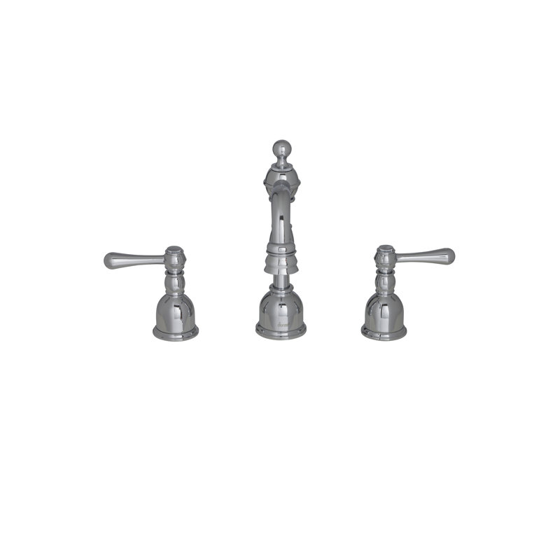 Opulence Widespread Bathroom Faucet with Drain Assembly, Chrome