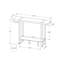 Table d'appoint rectangulaire pour chambre à coucher - fini noir récupéré d'aspect bois, tablette fixe, console de salon et d'entrée moderne en métal, plateau de table large avec design
