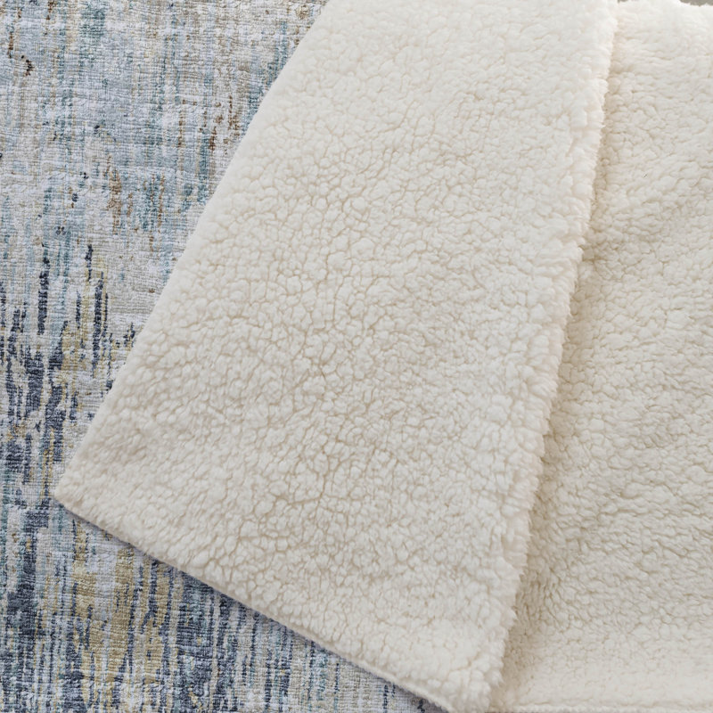 Jeté en sherpa One Pixie Street Multi 50 po x 70 po, multicolore, Ivoire; beige; bleu sarcelle