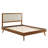 Willow Wood Platform Bed with Splayed Legs-1598483962-1598483961