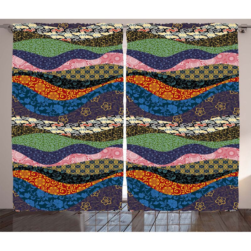 Semi Sheer Curtain Pair, 54" W x 108" L