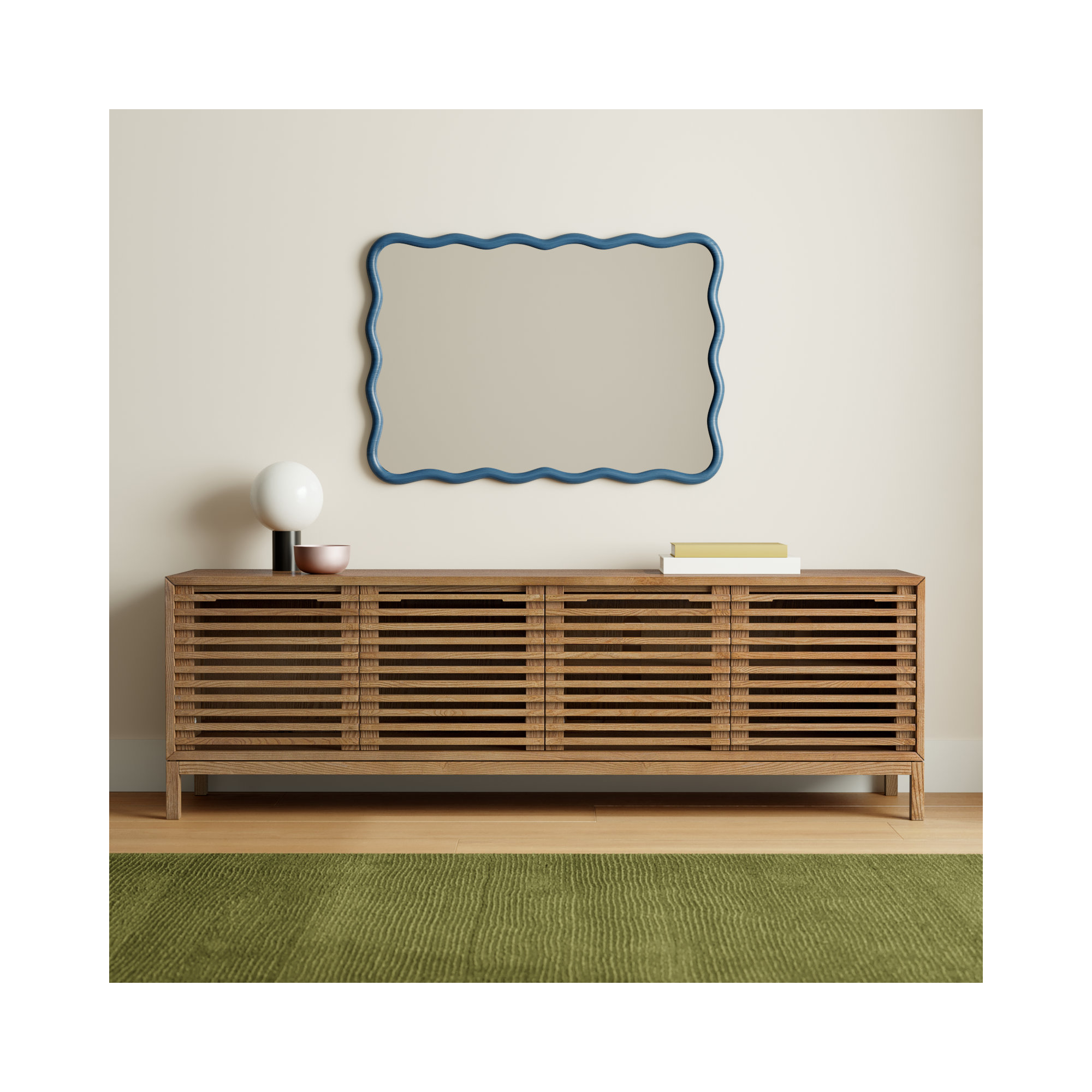 Finnian 78'' Media Console, Light Oak