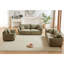 Linge de salon, 3 + 1, structure en bois, 5 coussins, sièges confortables, procédure d'assemblage facile 1, structure, 7 meubles d'appartement avec coussins