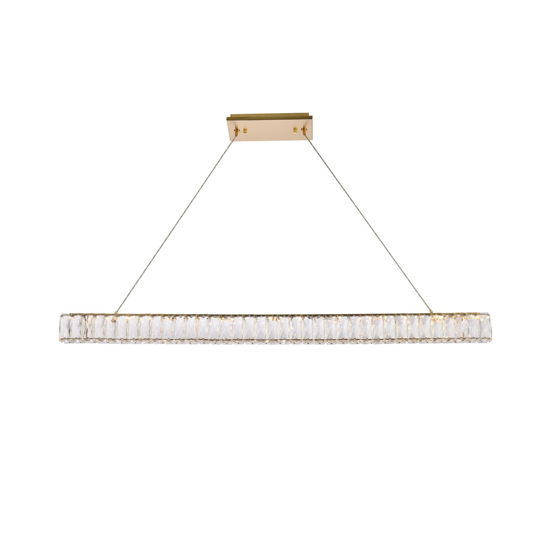 - Light Gold LED Kitchen Island Pendant Everly Quinn 