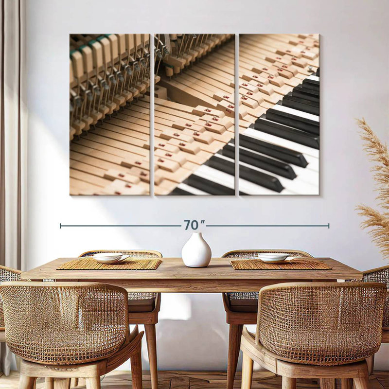 Abarca Old School Piano, 42" H x 65" W