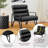 Cacey Faux Leather Armchair (Set of 2)-101462045