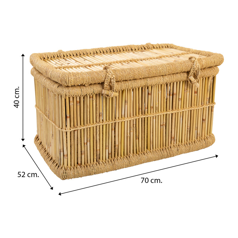 Bay Isle Home Achillefs Bamboo Decorative Basket