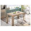 Emmy-Lou Beech Metal Base Dining Table-1652995475-1652995477
