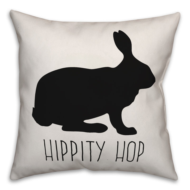  Coussin Hippity Hop Silhouette, Noir