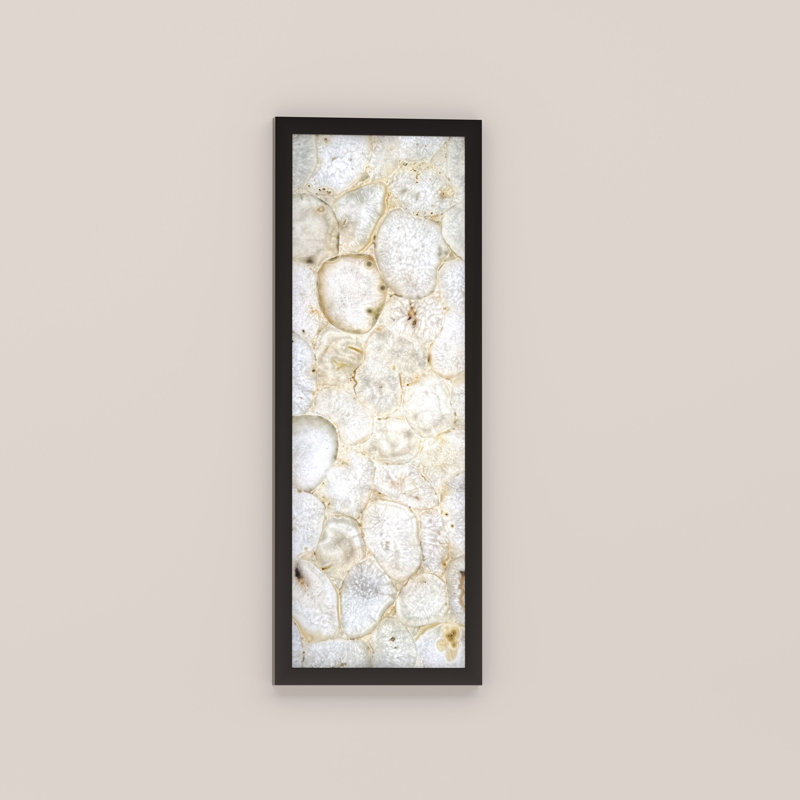Framed Backlit Gemstone Panel