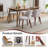 Upholstered Dining Chairs Set of 2, Modern Linen Kitchen Chairs with Cushioned Seat and Wood Legs-1420862443