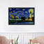 London, England Starry Night Skyline - impression d'art graphique-52462521-52462522