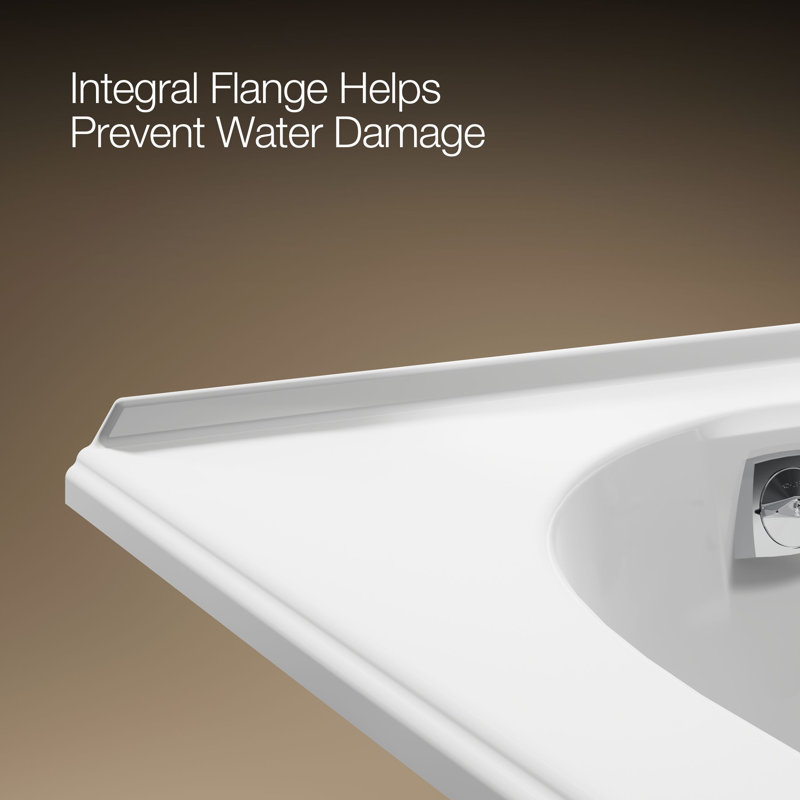 60" x 42" Drop In Soaking Bathtub, White, Left