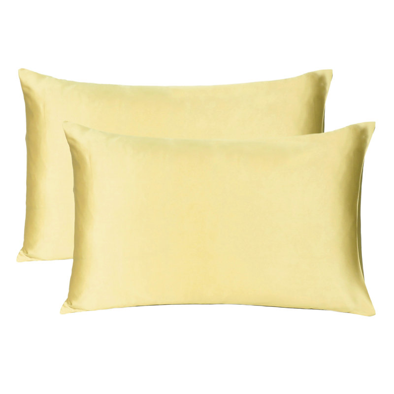 Taies d'oreiller en satin, Standard, Doré