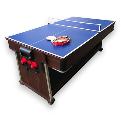 7 ft Multi Games Billiards  Air Hockey + Table Tennis + Table Top – Mattew