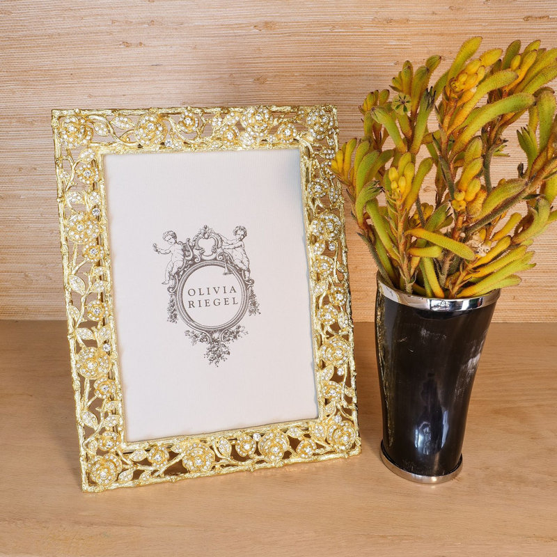 Ellarose Metal Picture Frame, 5" W x 7" H, Gold