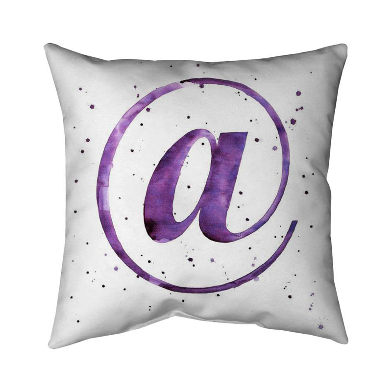 At - 16"x16" Throw pillow - Poly twill - Print on demand, 16"H x 16"W