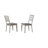  Hermelindo 7-Piece Round Extendable Solid Wood Pedestal Dining Set in White and Grey With 18" Takeout Leaf