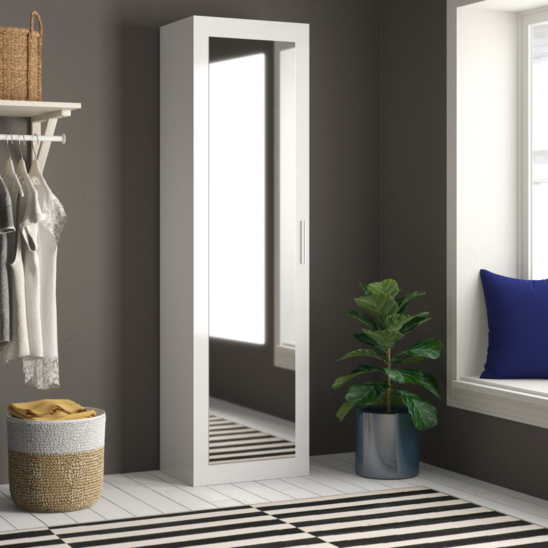 Hyland 1 Door Laminate Wardrobe, White