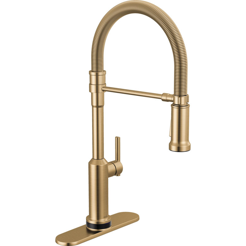 Touch2O Technology Kitchen Faucet with Touchless Technology, Lumicoat Champagne Bronze