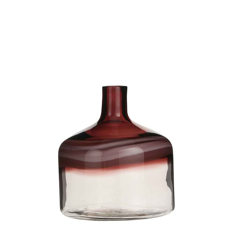 Dendron Glass Decorative Bottle, 27cm H x 22.5cm W x 22.5cm D
