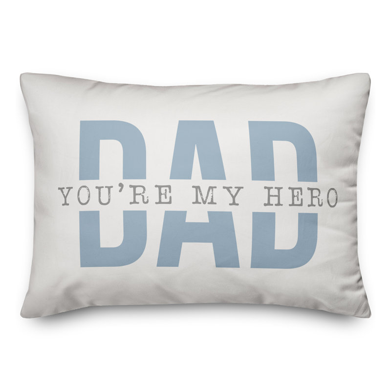  Housse et insert de coussin rectangulaire Hero Dad