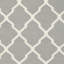 Tapis gris en laine et coton tissé à la main Rodgers-804599627