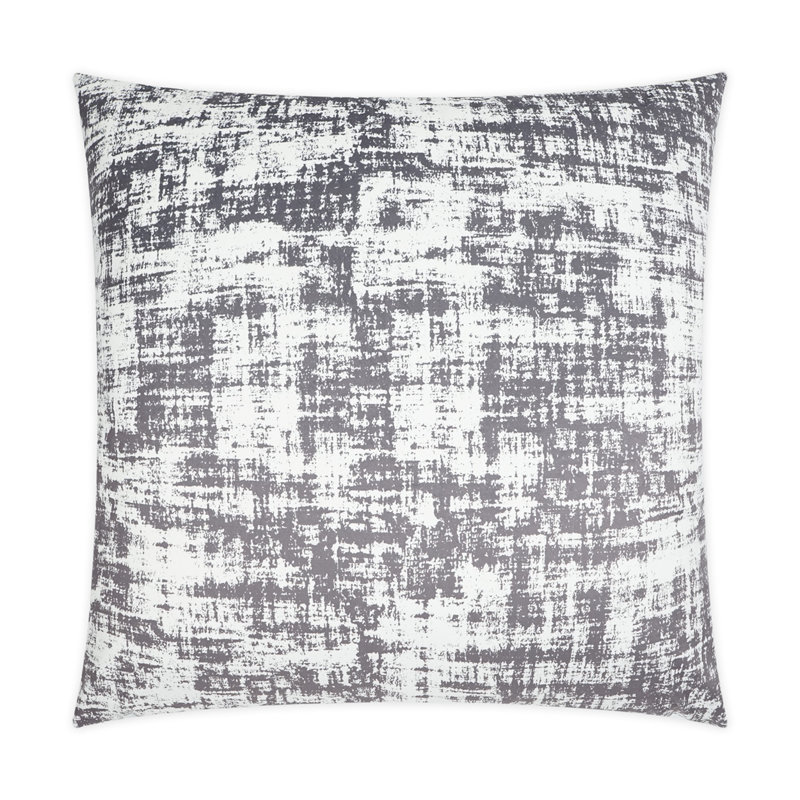 Coussin décoratif Dante, Étain, Carré 22 po