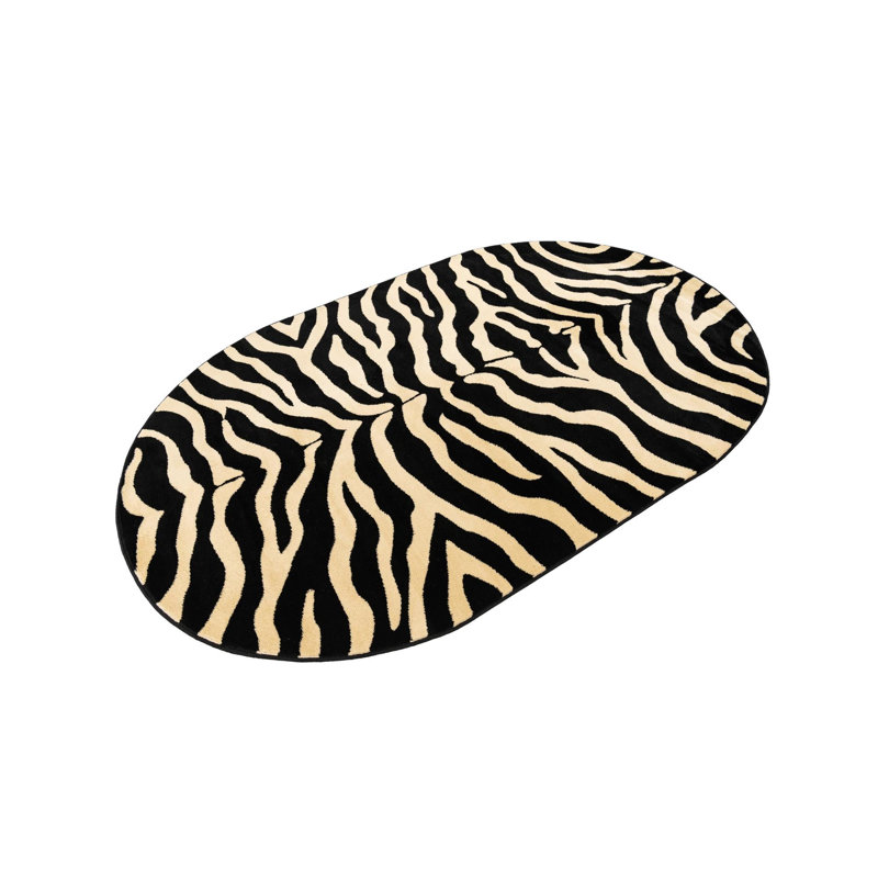 Tapis noir Testerman, Ovale 5 pi 3 po x 8 pi
