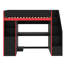 Twin Loft Bed For Gaming With Desk & Storage Space, LED Lighting Included