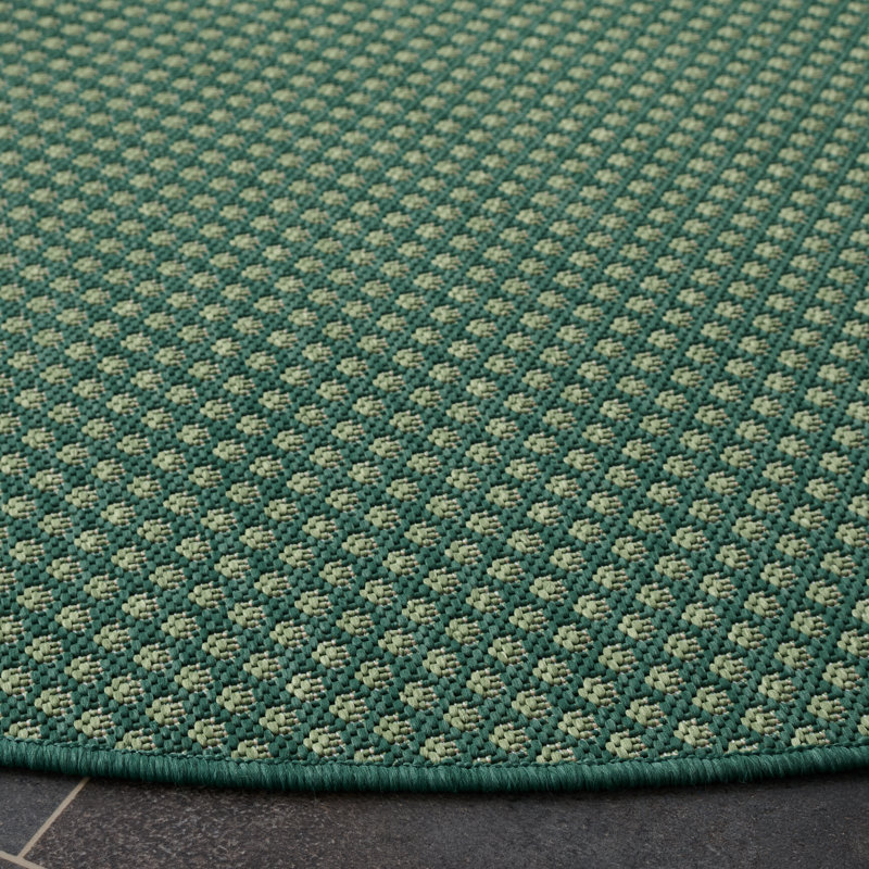 Terrace 810 Geometric Indoor/Outdoor Rug, Round 6'7"