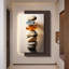 Arrangement de pierre: entrée avec décorations murales lumineuses-918546066