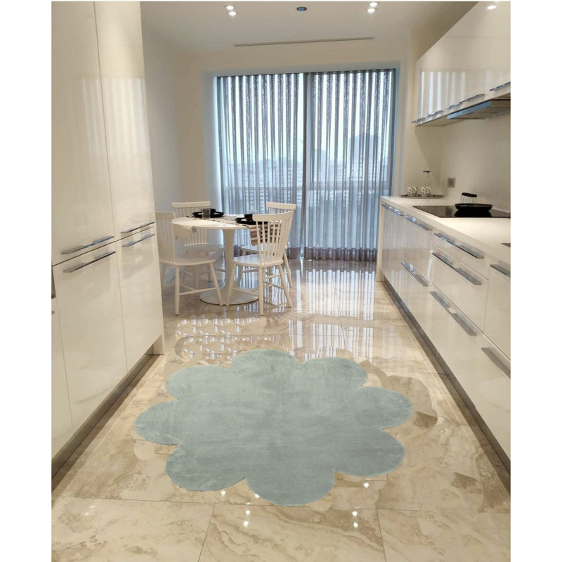Premium Light Grey Carpet, 31.5 x 31.5 inches | 100% Polyester, 0.8 inches Pile Height | Non-Slip Plush Underside, Antibacterial, Anti-Allergenic, Antistatic | Machine Washable at 86°F | Ideal for Home & Office Spaces