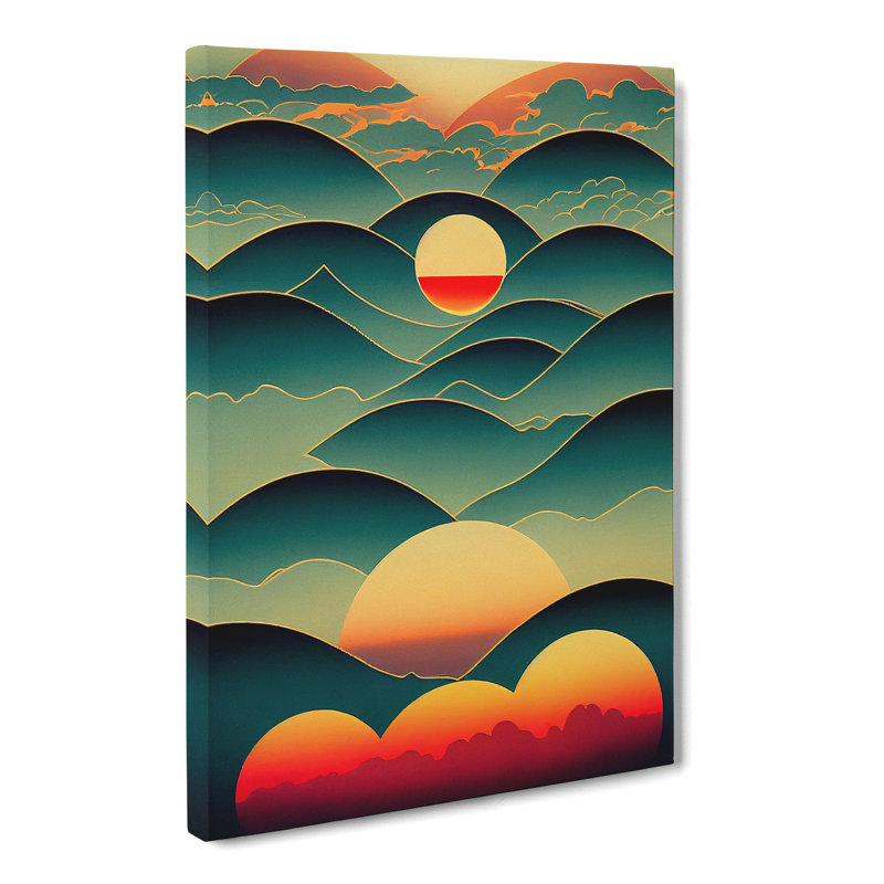 Legros Sunset Collage - Wrapped Canvas, 60cm H x 40cm W x 3cm D