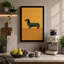Dachshund Profile Minimalist - Wrapped Canvas-2139609008-2139609036
