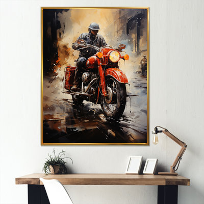 " Crimson Thunder Red Dirt Bike "