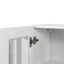 Armoire murale, armoire murale avec porte vitrée, armoire flottante avec tablettes réglables pour la cuisine, la salle de bain et le salon