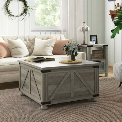Table basse avec rangement Farmhouse