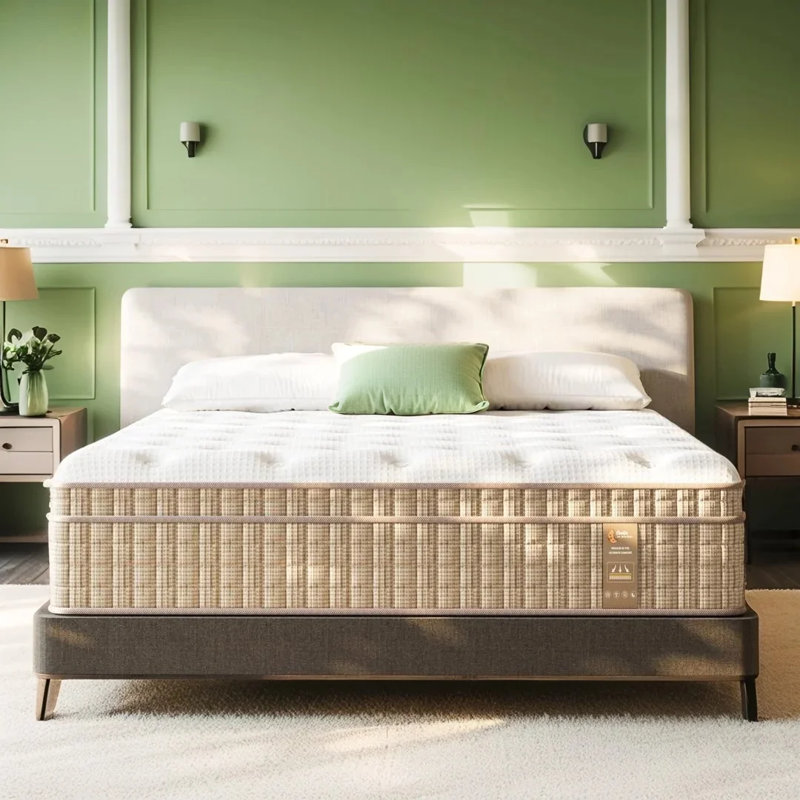 Bedstory 12"/14" Hybrid Mattress with Gel Memory Foam - 8-Layers, Dual-Zone Pocket Coils, CertiPUR-US & OEKO-TEX Certified